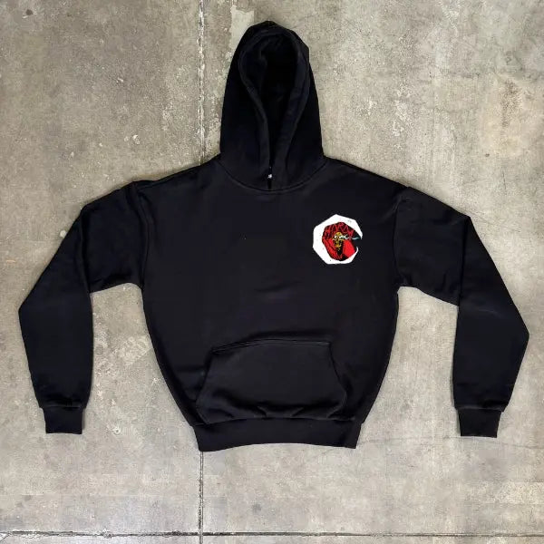 Felpa 100% Cotone Boxy Fit "Devil" Horda Brand Streetwear