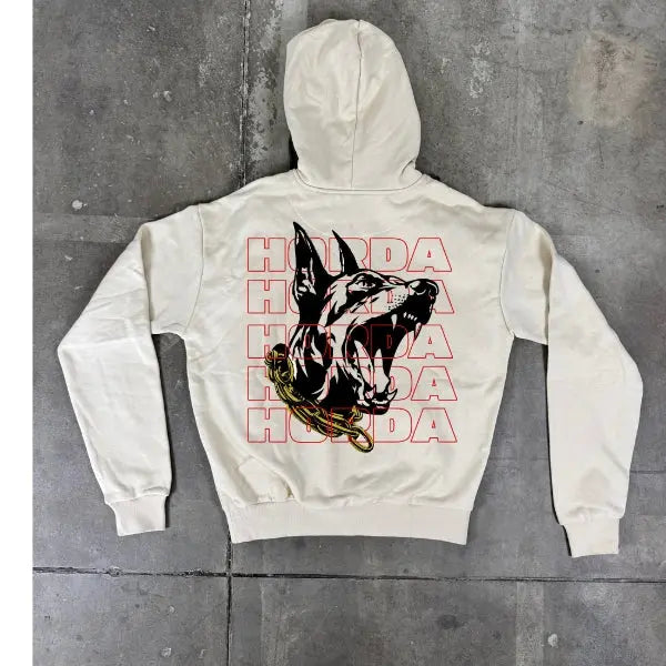 Felpa 100% Cotone "Horda Dobermann" Boxy Fit Horda Brand Streetwear