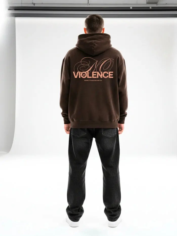 Felpa Boxy Fit 380g in Cotone Premium – HORDA Streetwear Made in Italy - No Violence Horda Brand Streetwear