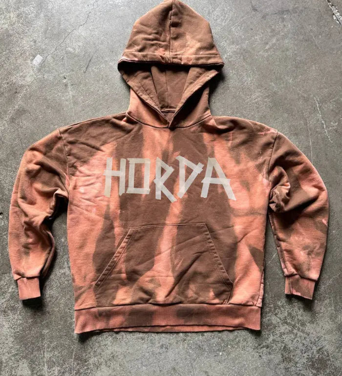 Felpa Boxy Fit Pink Beach 100% cotone Horda Brand Streetwear