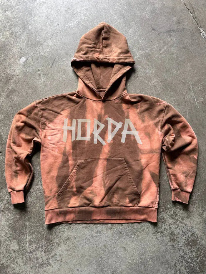 Felpa Boxy Fit Pink Beach 100% cotone Horda Brand Streetwear
