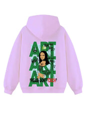 Felpa con cappuccio rosa 100% cotone gioconda Oversize Fit 460 grammi - Horda Brand Streetwear
