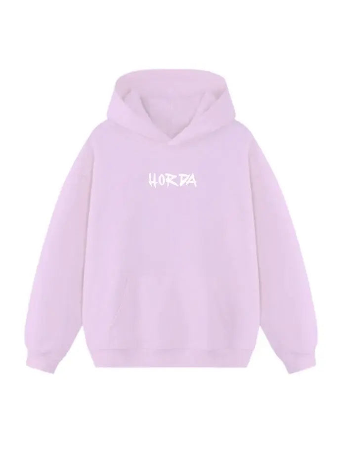 Felpa con cappuccio rosa 100% cotone gioconda Oversize Fit 460 grammi - Horda Brand Streetwear