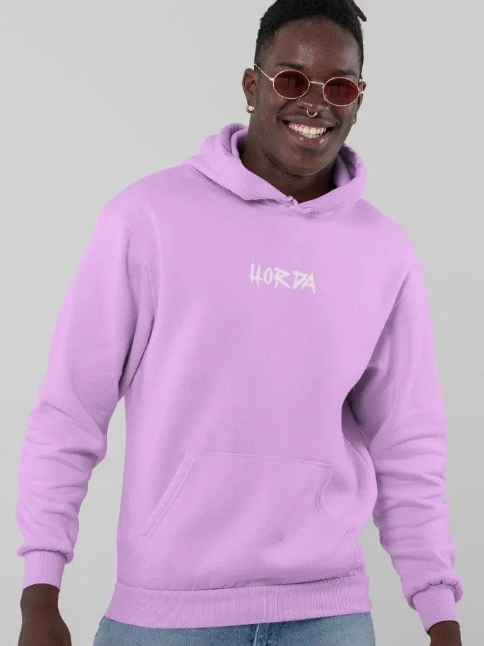 Felpa con cappuccio rosa 100% cotone gioconda Oversize Fit 460 grammi - Horda Brand Streetwear
