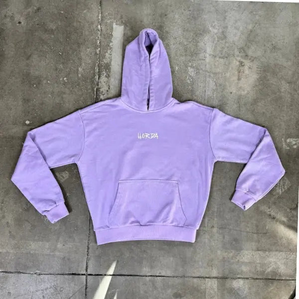 Felpa Boxy Fit Rosa con cappuccio 100% cotone Horda Brand Streetwear