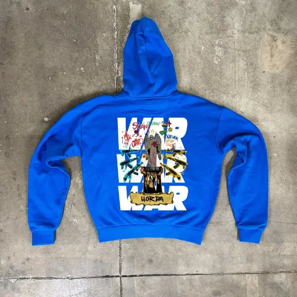 Felpa Boxy Fit con cappuccio 100% Cotone War 460 grammi Horda Brand Streetwear