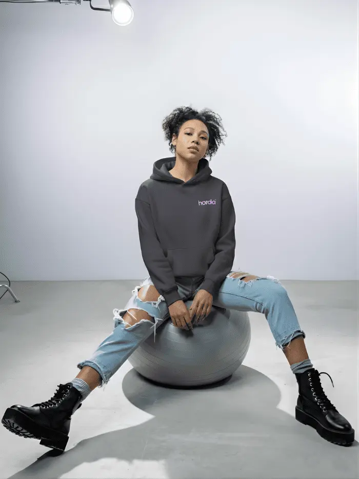 Felpa Donna Streetwear Boxy Fit 380gsm – Stile e Comfort - Your Vibes Horda Brand Streetwear