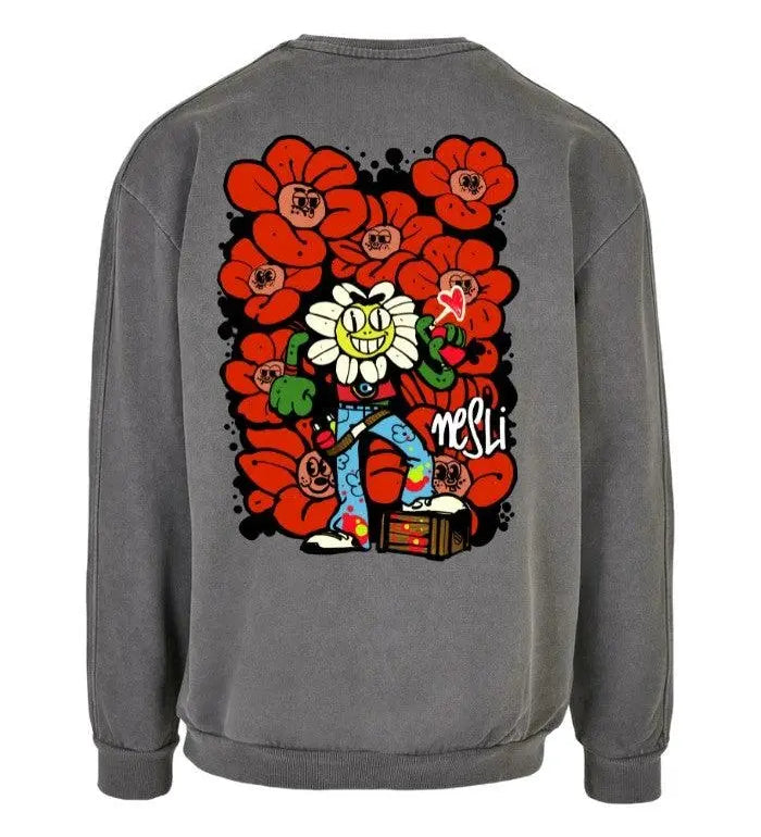 Felpa Girocollo 100% Cotone Organico Horda Brand x Nesli - Horda Brand Streetwear