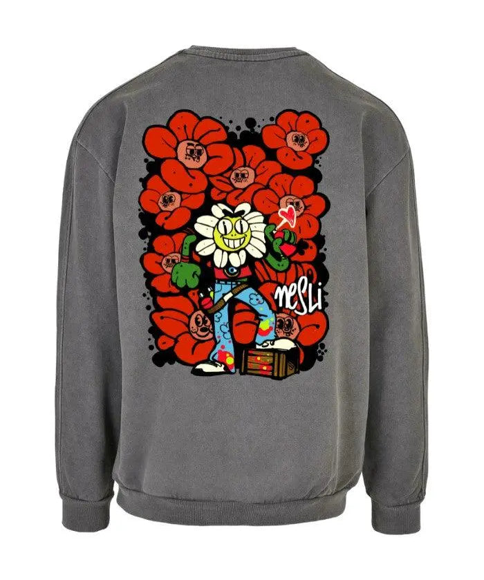 Felpa Girocollo 100% Cotone Organico Horda Brand x Nesli - Horda Brand Streetwear
