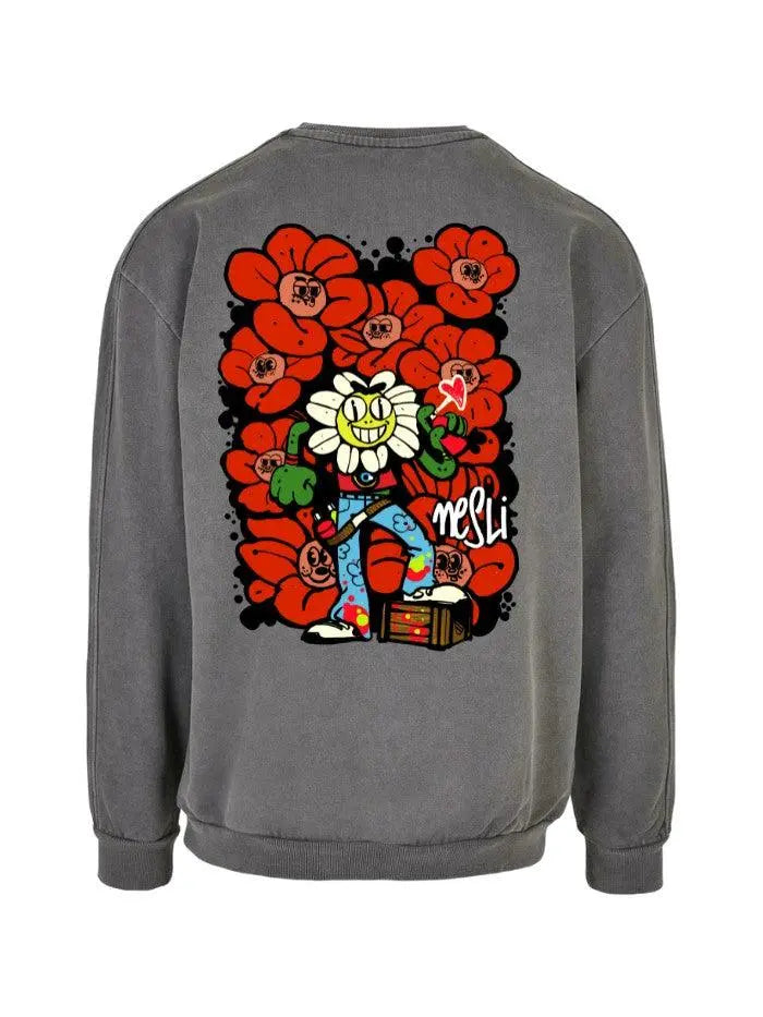 Felpa Girocollo 100% Cotone Organico Horda Brand x Nesli - Horda Brand Streetwear