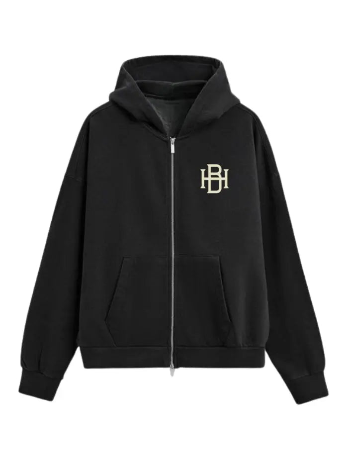 Felpa Oversize con Zip 400 Grammi – Basic Design Horda Horda Brand