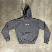Felpa Oversize con cappuccio 100% cotone grigio asfalto Basic Horda Brand Streetwear