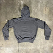 Felpa Oversize con cappuccio 100% cotone grigio asfalto Basic Horda Brand Streetwear