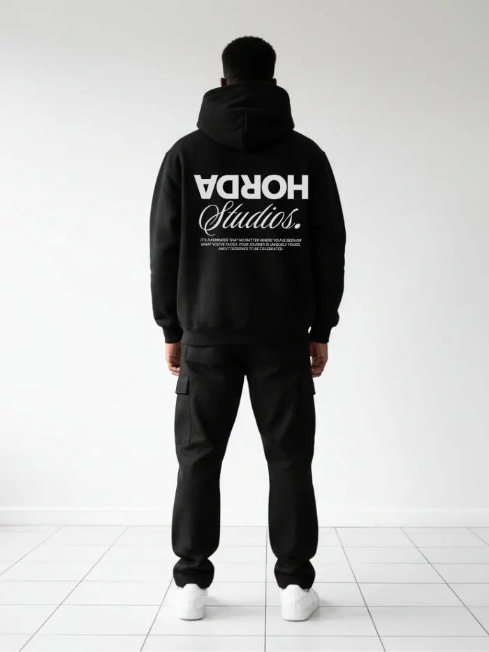Felpa REVERSE 380g Boxy Fit – Felpa Pesante Oversize Streetwear Horda Brand Streetwear