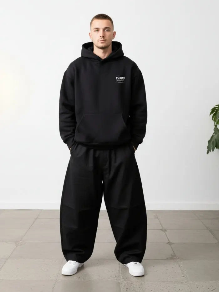 Felpa REVERSE 380g Boxy Fit – Felpa Pesante Oversize Streetwear Horda Brand Streetwear