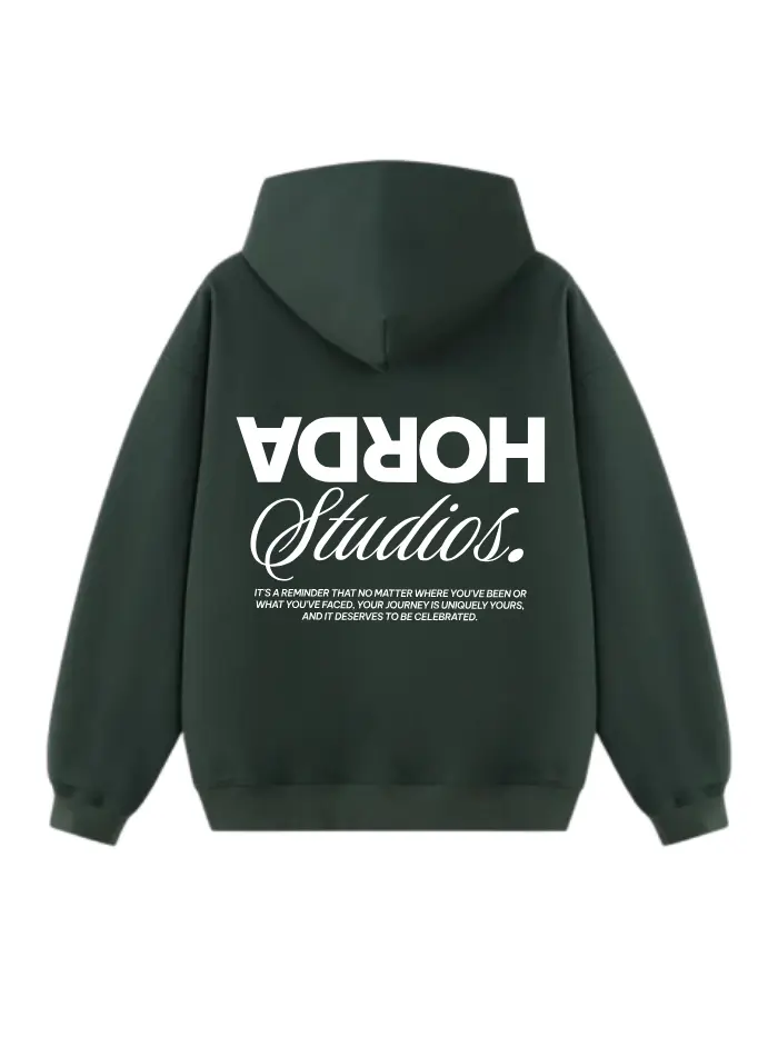 Felpa REVERSE 380g Boxy Fit – Felpa Pesante Oversize Streetwear Horda Brand Streetwear