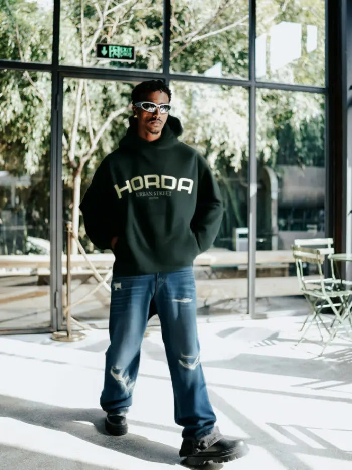 Felpa Streetwear 380g Boxy Fit – Qualità Artigianale Italiana by HORDA Horda Brand Streetwear