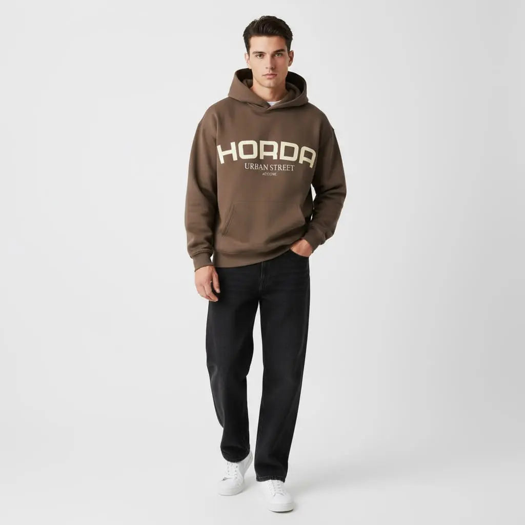 Felpa Streetwear 380g Boxy Fit – Qualità Artigianale Italiana by HORDA Horda Brand Streetwear