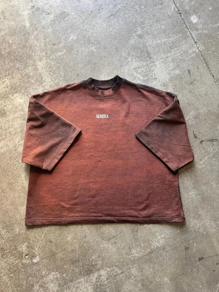 Felpa Three-quarter Sleeve Boxy Fit 100% Cotone Horda Brand