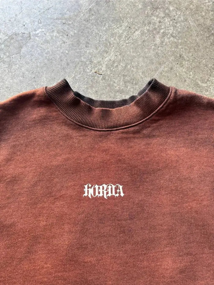 Felpa Three-quarter Sleeve Boxy Fit 100% Cotone Horda Brand