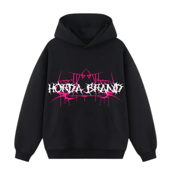 Felpa boxy fit con cappuccio 100% cotone Boxy Fit Lightning Horda Brand Streetwear