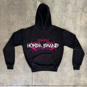 Felpa boxy fit con cappuccio 100% cotone Boxy Fit Lightning Horda Brand Streetwear