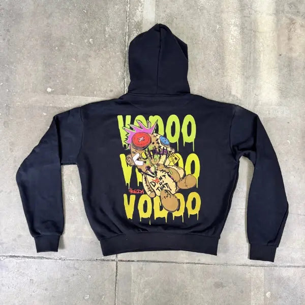 Felpa boxy fit  con cappuccio 100% cotone Voodoo Oversize Fit 460 grammi Horda Brand Streetwear