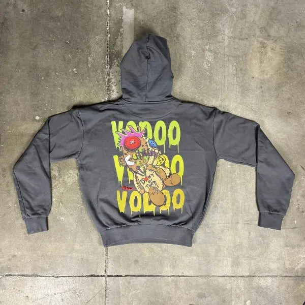 Felpa boxy fit  con cappuccio 100% cotone Voodoo Oversize Fit 460 grammi Horda Brand Streetwear