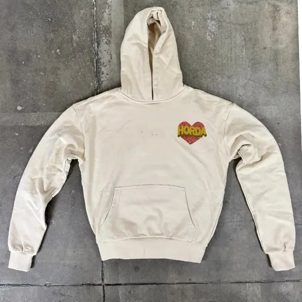 Felpa con Cappuccio 100% cotone Boxy Fit Broken Hearts Death Horda Brand Streetwear
