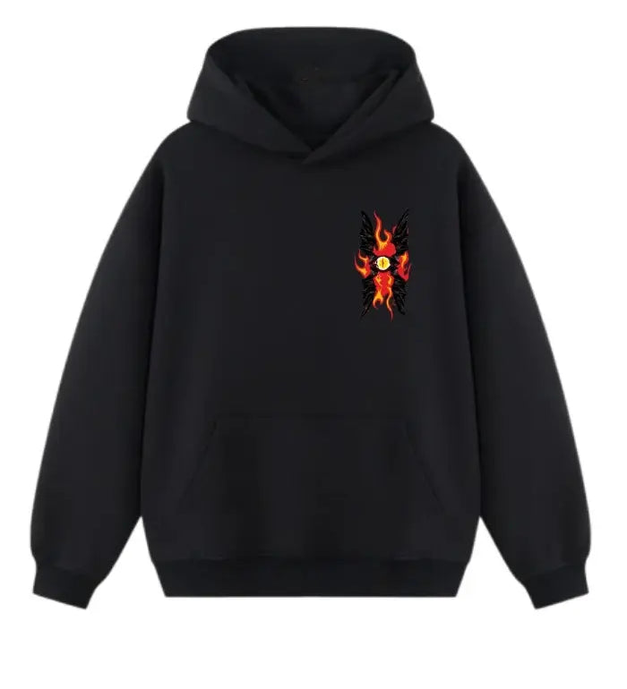 Felpa con Cappuccio nero 100% Cotone Limited Edition Anniversary Horda Brand Streetwear