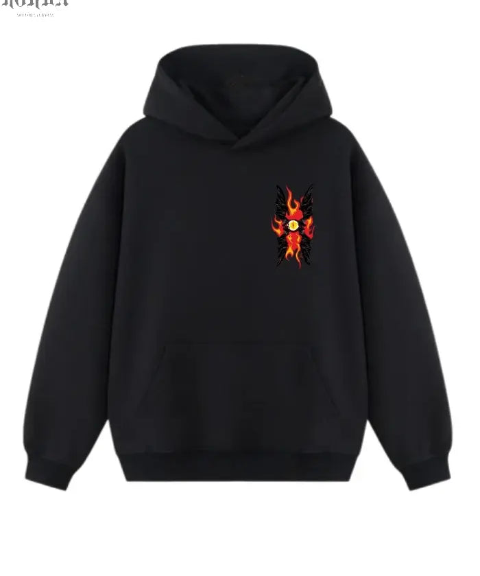 Felpa con Cappuccio nero 100% Cotone Limited Edition Anniversary Horda Brand Streetwear