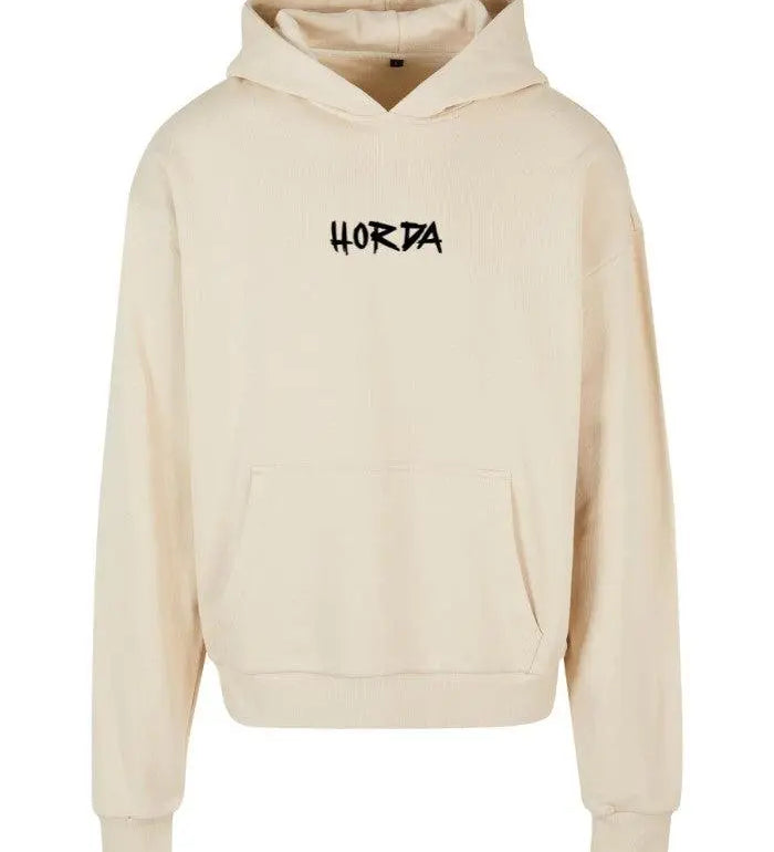 Felpa con cappuccio 100% cotone Beige Basic - Horda Brand Streetwear