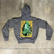 Felpa con cappuccio 100% cotone Carpa Koi Oversize Fit Horda Brand Streetwear