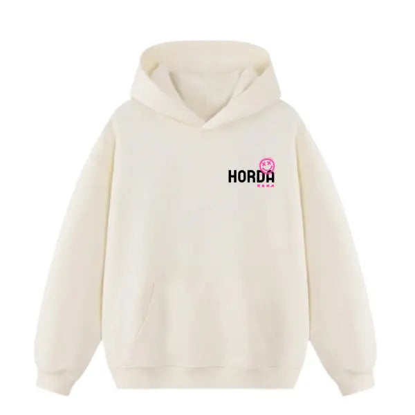 Felpa con cappuccio 100% cotone "Hate all" Boxy Fit Horda Brand Streetwear