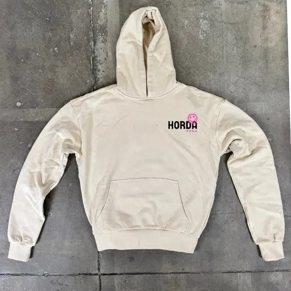 Felpa con cappuccio 100% cotone "Hate all" Boxy Fit Horda Brand Streetwear