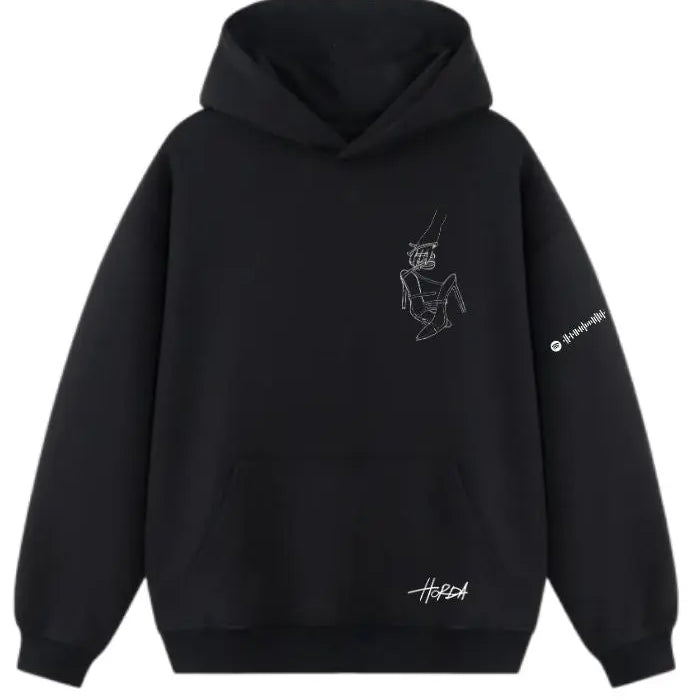 Felpa con cappuccio 100% cotone in collaborazione tra Horda e Sarah Toscano Horda Brand Streetwear