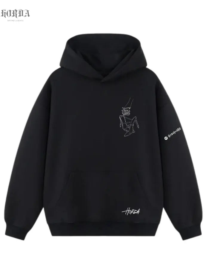 Felpa con cappuccio 100% cotone in collaborazione tra Horda e Sarah Toscano Horda Brand Streetwear