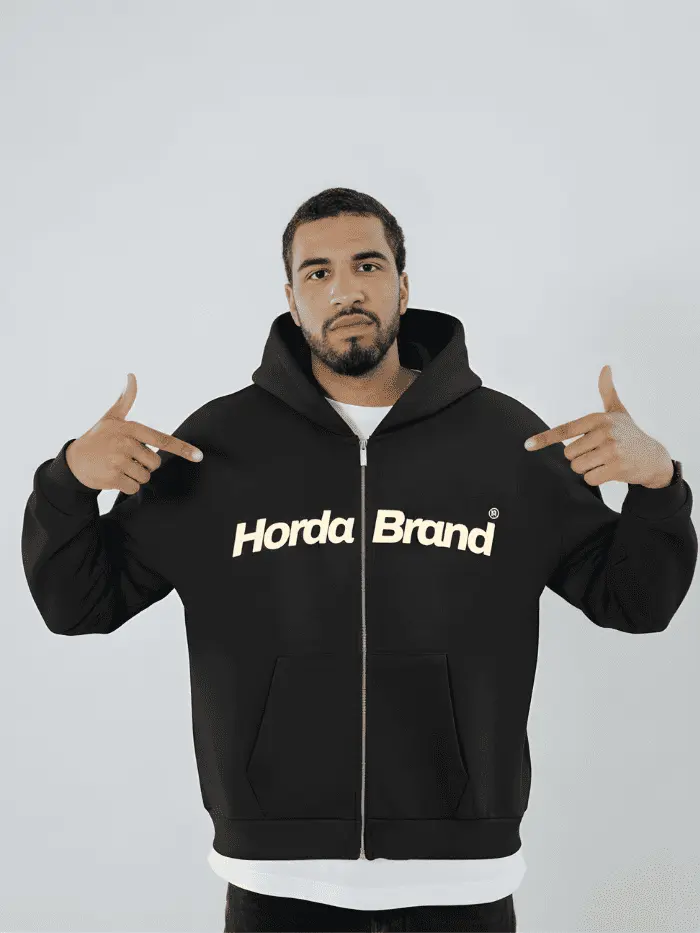 Felpa con zip 400g - Horda Brand Oversize Uomo/Donna Horda Brand Streetwear