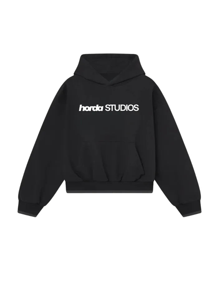 Felpa Boxy Fit Nera 330g "Swagger" | Made in Italy – Horda Brand Horda Brand Streetwear