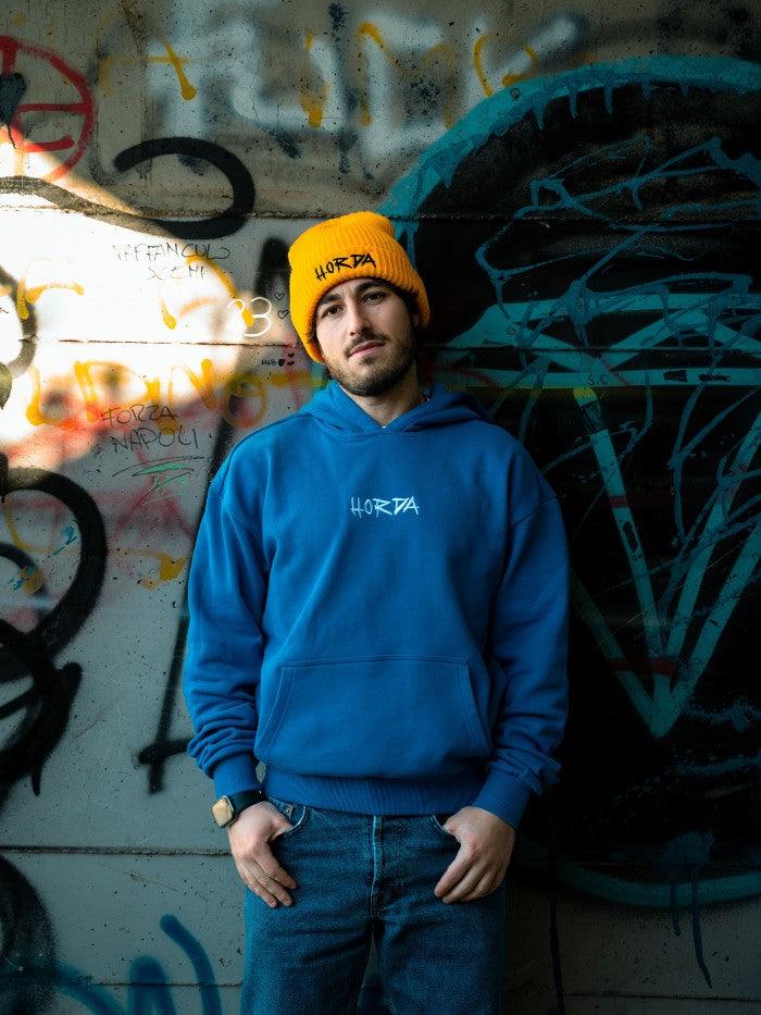 Felpa con cappuccio Bluette 100% cotone 460 grammi - Horda Brand Streetwear