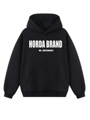 Felpa Nera 100% cotone Be Different - Horda Brand Streetwear