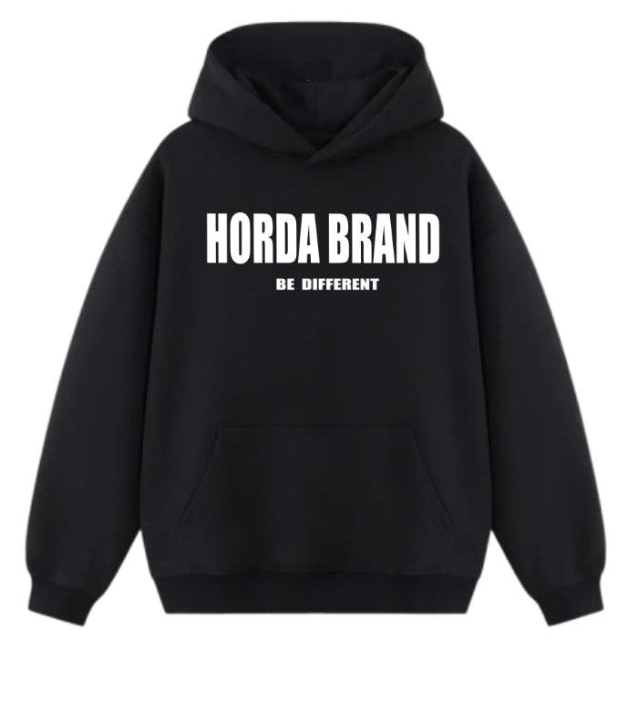 Felpa Nera 100% cotone Be Different - Horda Brand Streetwear