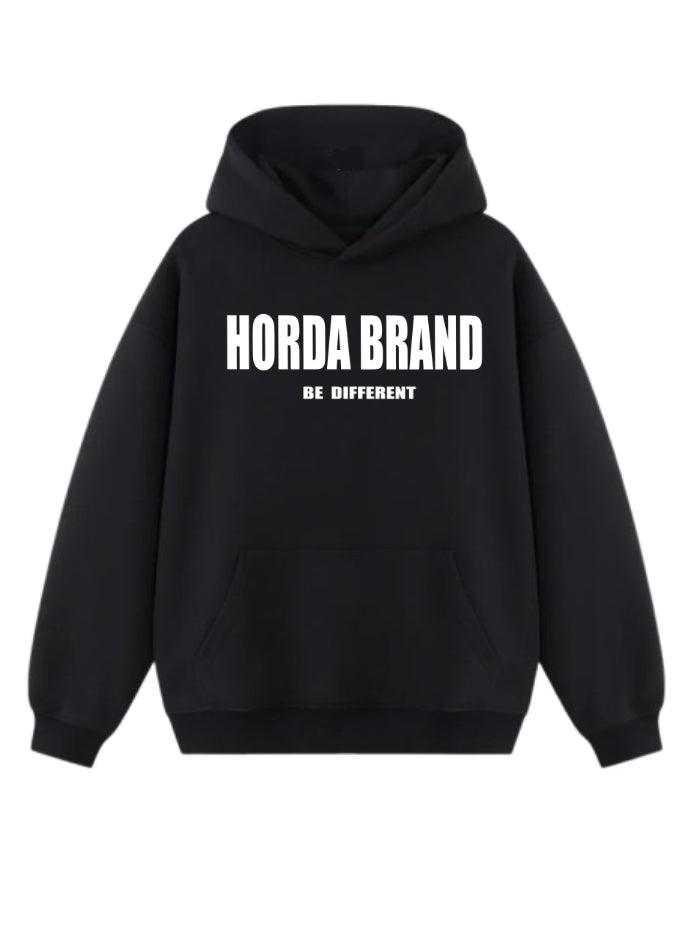 Felpa Nera 100% cotone Be Different - Horda Brand Streetwear