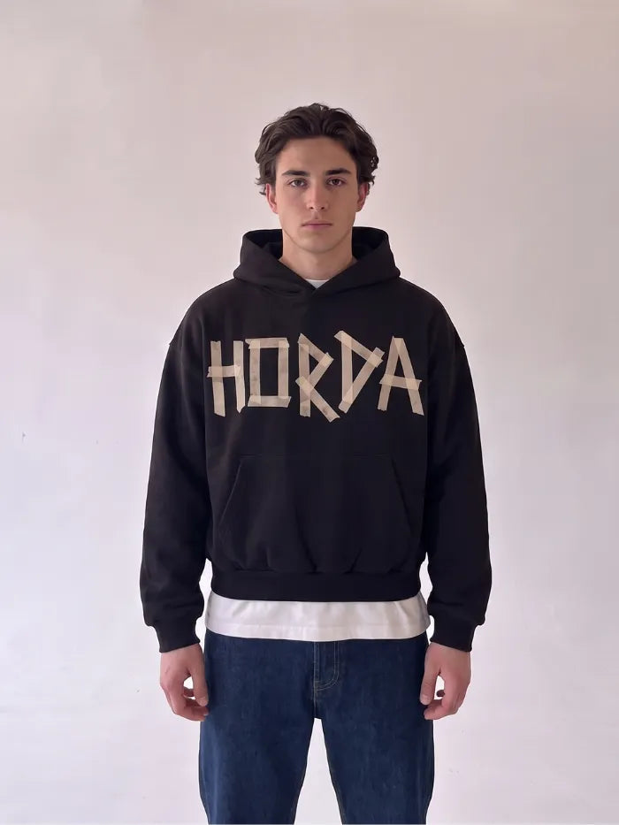 Felpa Unisex con cappuccio 380 Grammi Taped Made in Italy Horda Brand Streetwear