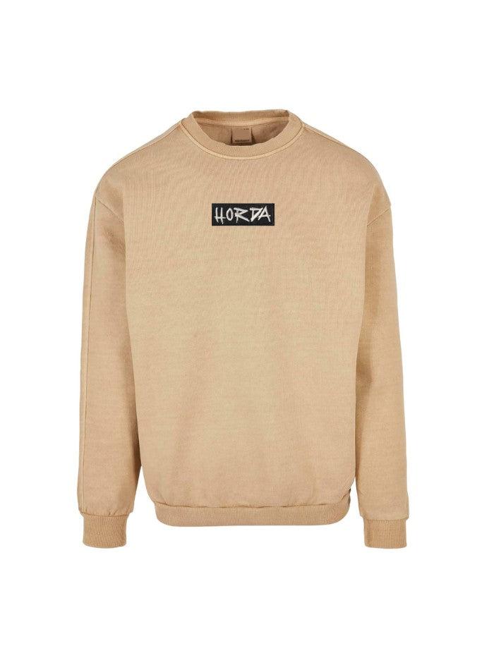 Felpa Girocollo 100% cotone Beige - Horda Brand Streetwear