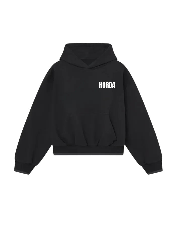 Felpa con Cappuccio 460g Boxy Fit War — Streetwear Made in Italy