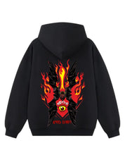 Schwarzer Hoodie, 100 % Baumwolle, limitierte Jubiläumsausgabe