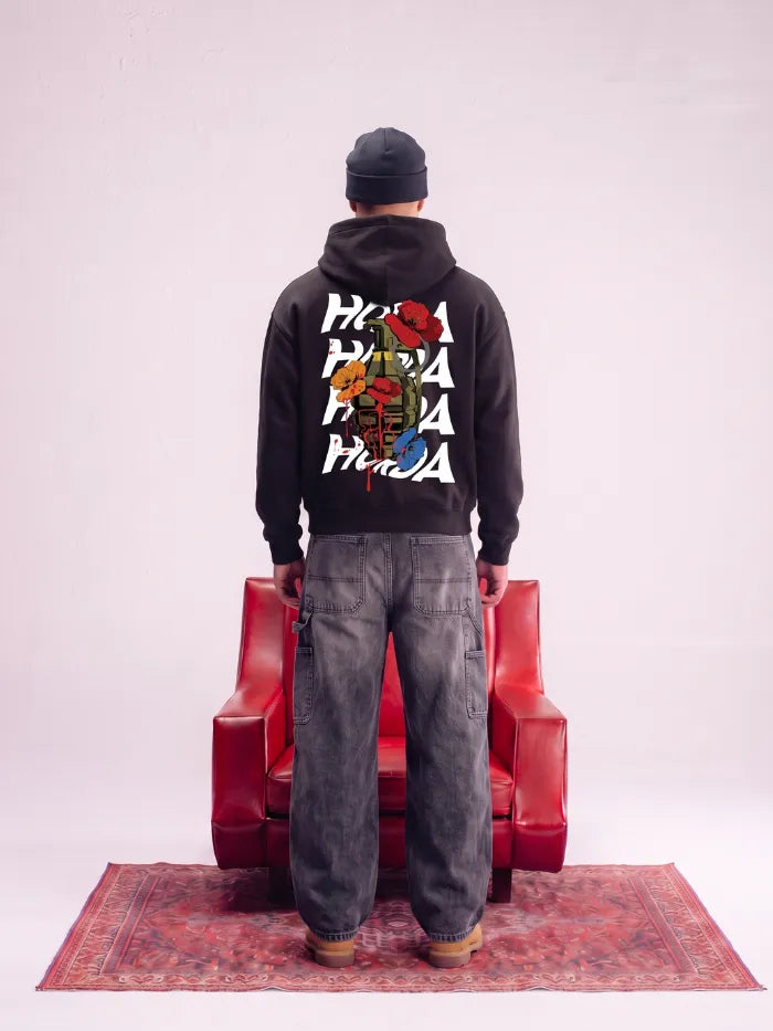 Sweat à capuche coupe boxy 100% coton Bomb Oversize Fit 460 grammes