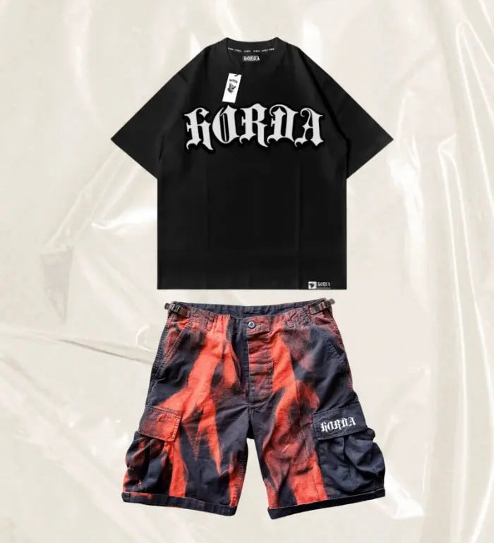 Full Outfit Cargo Corrosion + T-shirt Gotic Horda Brand Streetwear