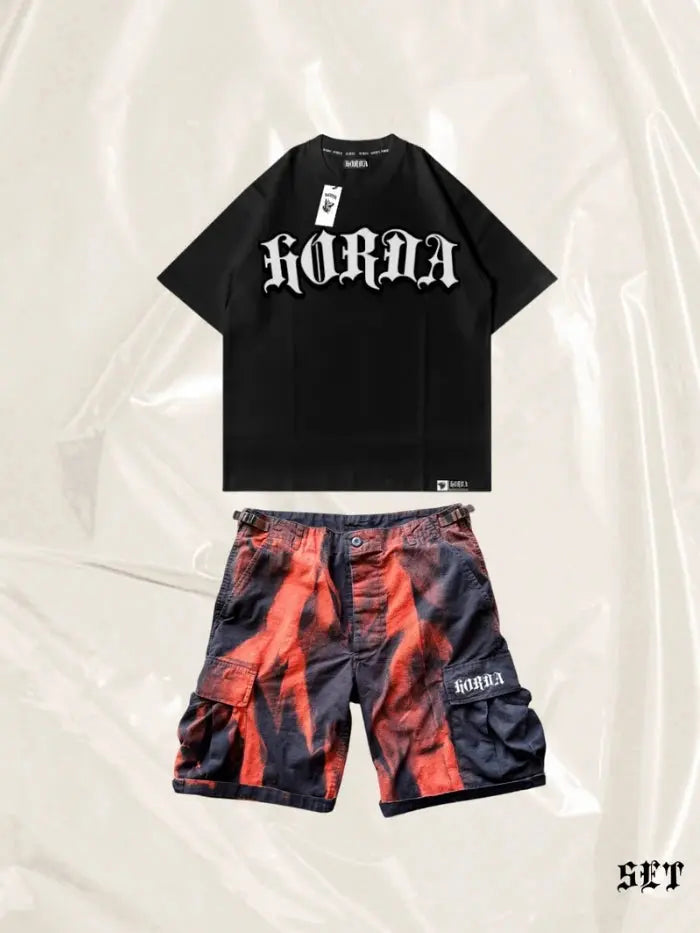 Full Outfit Cargo Corrosion + T-shirt Gotic Horda Brand Streetwear